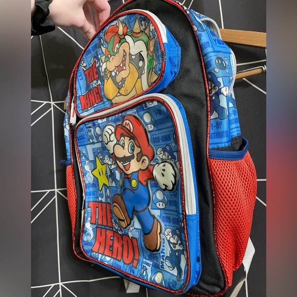 Vintage 2012 Mario & Bowser kids backpack - Picture 8 of 9